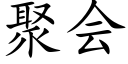 聚会 (楷体矢量字库)