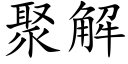 聚解 (楷体矢量字库)