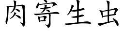 肉寄生蟲 (楷體矢量字庫)