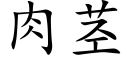 肉莖 (楷體矢量字庫)