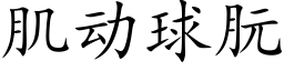 肌动球朊 (楷体矢量字库)