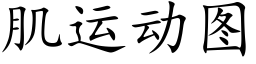 肌運動圖 (楷體矢量字庫)