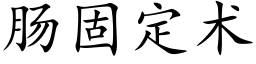 腸固定術 (楷體矢量字庫)