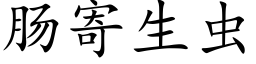 腸寄生蟲 (楷體矢量字庫)