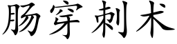 腸穿刺術 (楷體矢量字庫)