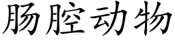 腸腔動物 (楷體矢量字庫)