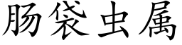 肠袋虫属 (楷体矢量字库)