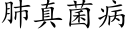 肺真菌病 (楷体矢量字库)