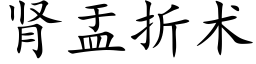 腎盂折術 (楷體矢量字庫)