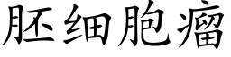 胚细胞瘤 (楷体矢量字库)