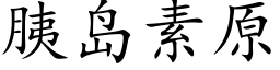 胰岛素原 (楷体矢量字库)