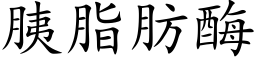 胰脂肪酶 (楷体矢量字库)