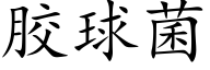 胶球菌 (楷体矢量字库)