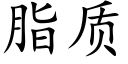 脂質 (楷體矢量字庫)