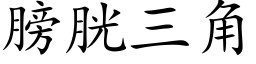 膀胱三角 (楷体矢量字库)