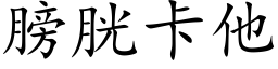 膀胱卡他 (楷体矢量字库)