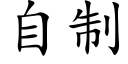 自制 (楷体矢量字库)