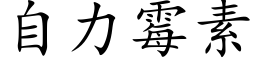 自力霉素 (楷体矢量字库)