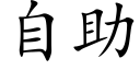 自助 (楷体矢量字库)