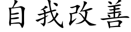 自我改善 (楷体矢量字库)