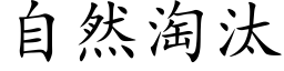 自然淘汰 (楷体矢量字库)