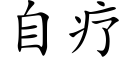 自疗 (楷体矢量字库)