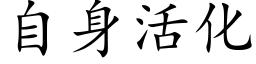 自身活化 (楷体矢量字库)