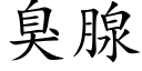 臭腺 (楷体矢量字库)