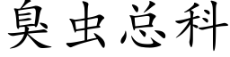 臭虫总科 (楷体矢量字库)