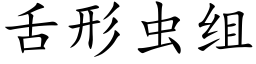 舌形虫组 (楷体矢量字库)