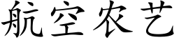 航空农艺 (楷体矢量字库)