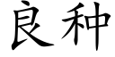 良种 (楷体矢量字库)