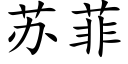 蘇菲 (楷體矢量字庫)