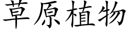 草原植物 (楷体矢量字库)