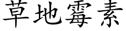 草地霉素 (楷体矢量字库)