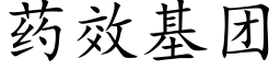 藥效基團 (楷體矢量字庫)