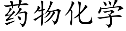 药物化学 (楷体矢量字库)