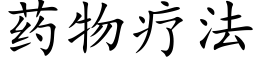 藥物療法 (楷體矢量字庫)