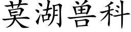莫湖獸科 (楷體矢量字庫)