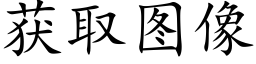 獲取圖像 (楷體矢量字庫)