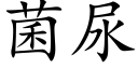 菌尿 (楷体矢量字库)