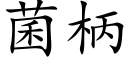 菌柄 (楷體矢量字庫)