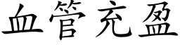 血管充盈 (楷体矢量字库)