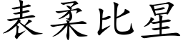 表柔比星 (楷体矢量字库)