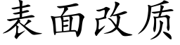 表面改质 (楷体矢量字库)