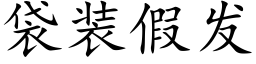 袋裝假發 (楷體矢量字庫)