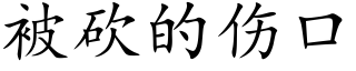 被砍的伤口 (楷体矢量字库)