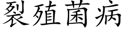 裂殖菌病 (楷体矢量字库)