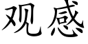 观感 (楷体矢量字库)