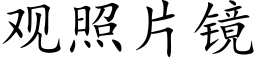 观照片镜 (楷体矢量字库)